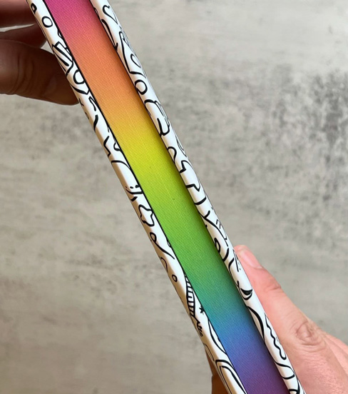 Hardcover books with edge printing