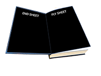 Black Endsheets and Flysheets with No Printing